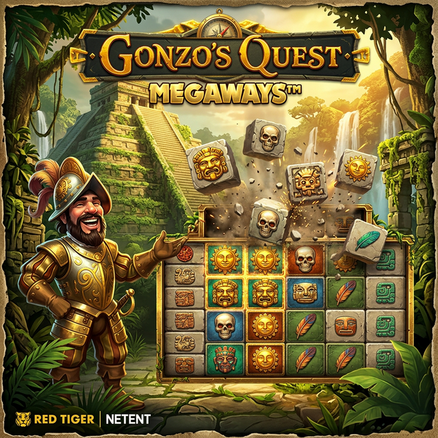 Gonzo's Quest Megaways — Red Tiger RTP 96.00%