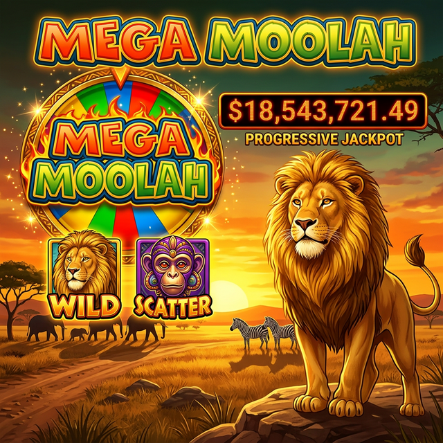 Mega Moolah — Microgaming jackpot progresivo