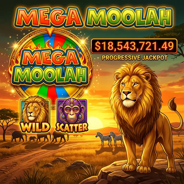 Mega Moolah — Microgaming jackpot progresivo