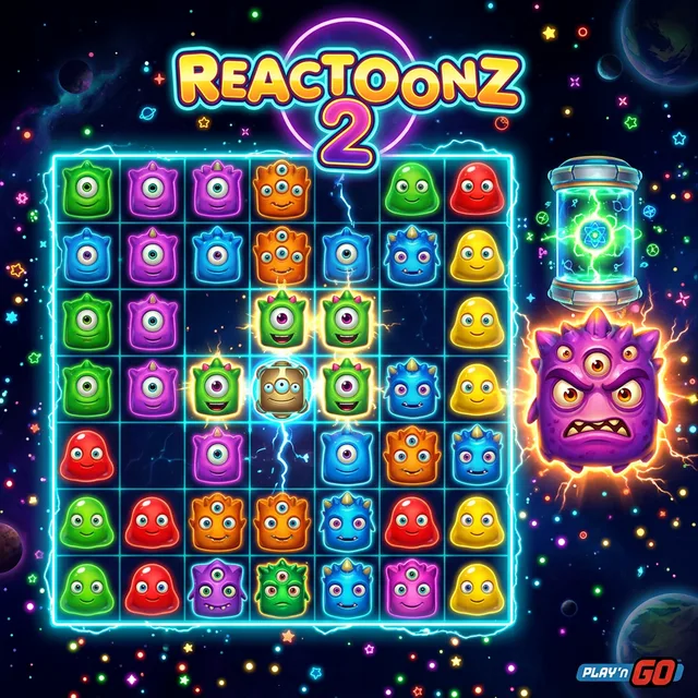 Reactoonz 2 — Play'n GO RTP 96.20%